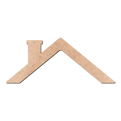 Recorte Telhado Casa / MDF 3mm