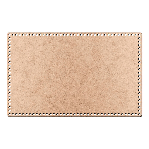 Recorte Base Ret Cesto Crochê 25 x 40 cm / MDF 3mm