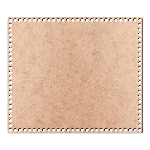 Recorte Base Ret Cesto Crochê 30 x 35 cm / MDF 3mm