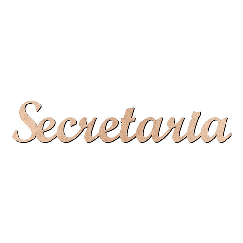 Recorte Secretaria Script Mt Std / MDF 3mm