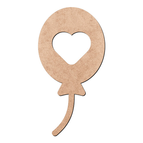 Recorte Balão Coração / MDF 3mm