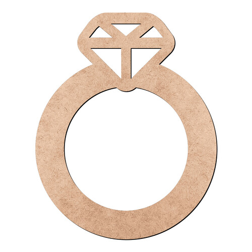 Recorte Anel Diamante / MDF 3mm