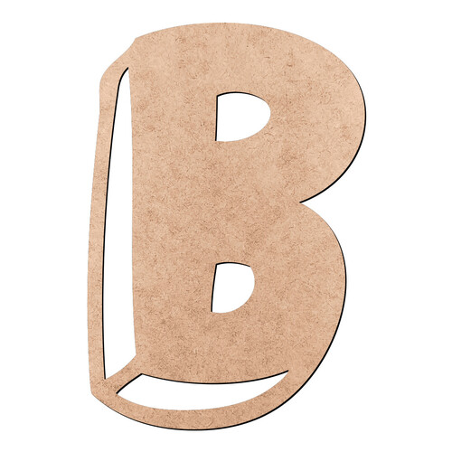 Recorte Letra B Jabjai / MDF 3mm