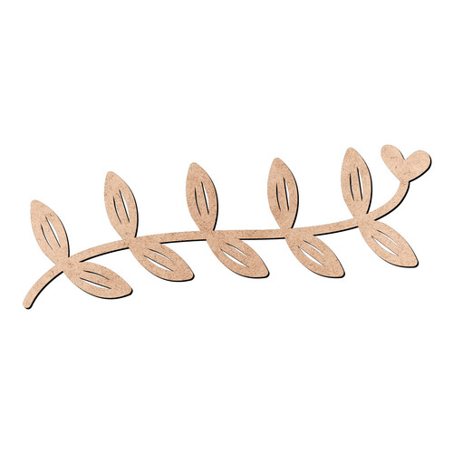 Recorte Ramo Folhas / MDF 3mm