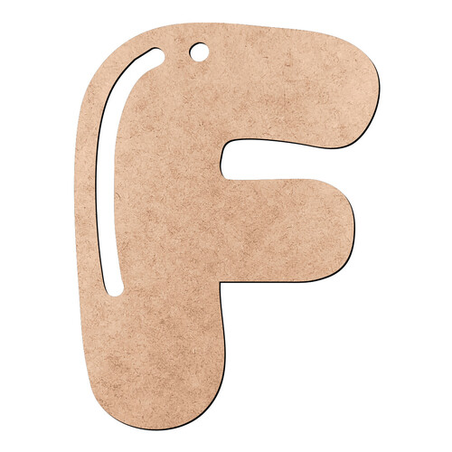 Recorte Letra F CDuck / MDF 3mm
