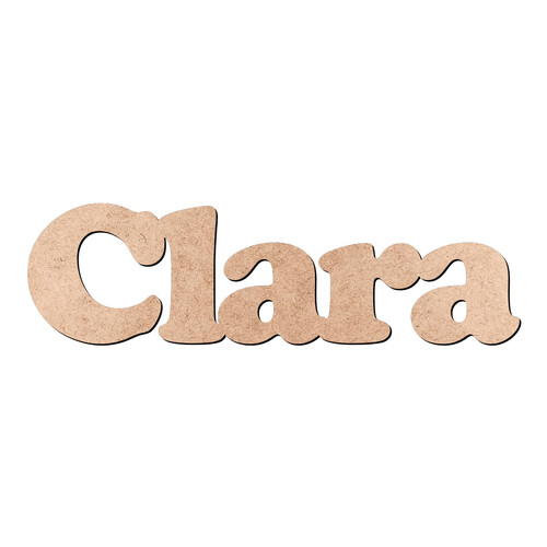Recorte Clara Cooper Black / MDF 3mm
