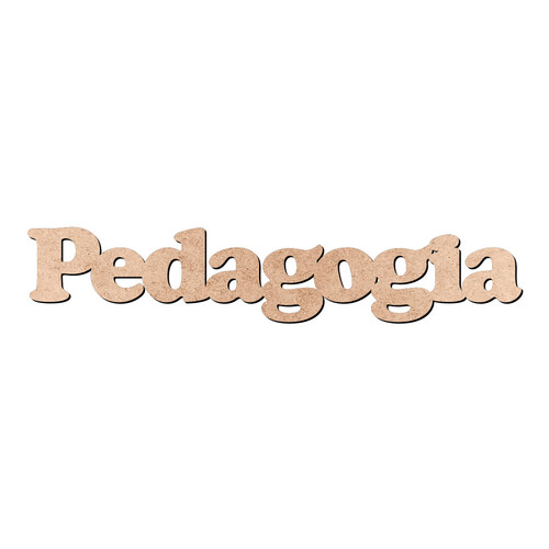 Recorte Pedagogia Cooper Black / MDF 3mm