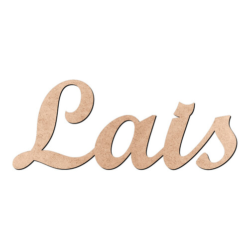 Recorte Lais Script Mt Std / MDF 3mm