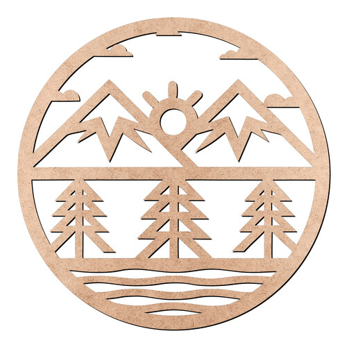 Recorte Placa Natureza Minimalista / MDF 3mm