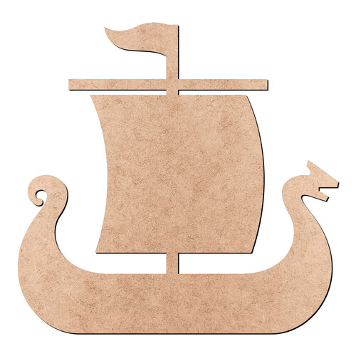 Recorte Barco Viking / MDF 3mm