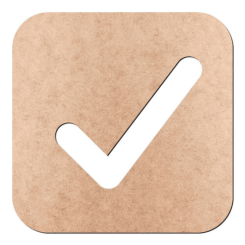 Recorte Quadrinho Check / MDF 3mm