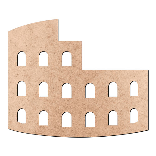 Recorte Coliseu / MDF 3mm
