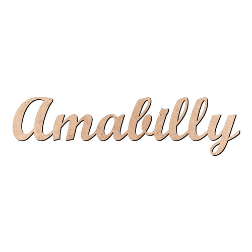 Recorte Amabilly Script Mt Std / MDF 3mm