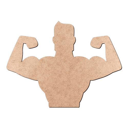 Recorte Homem Musculoso / MDF 3mm