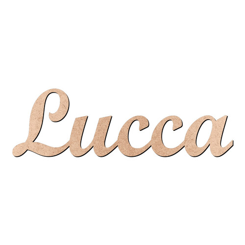 Recorte Lucca Script Mt Std / MDF 3mm