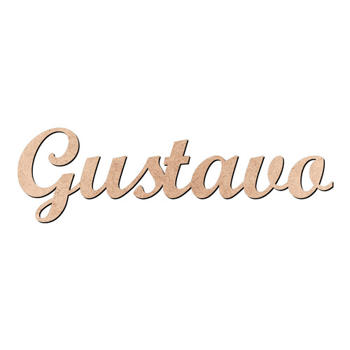 Recorte Gustavo Script Mt Std / MDF 3mm