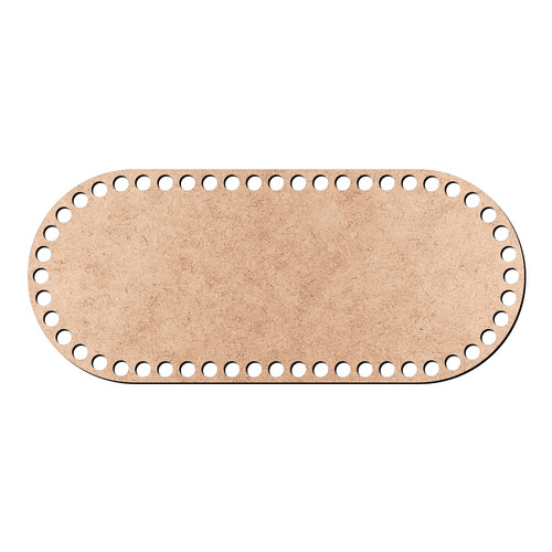 Recorte Base Ret Arr Cesto Malha 12 x 28 cm / MDF 3mm