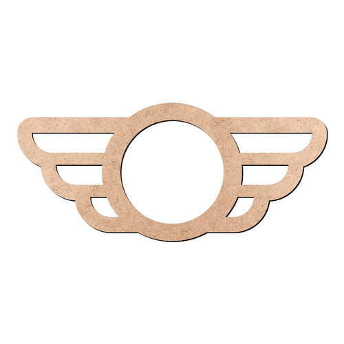 Recorte Símbolo Aviador / MDF 3mm
