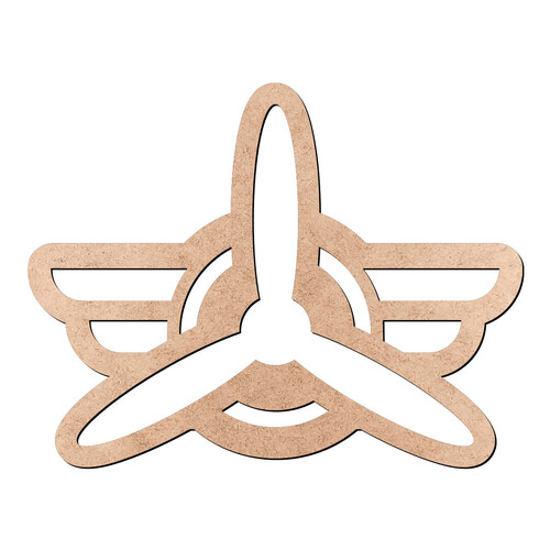 Recorte Símbolo Aviador / MDF 3mm