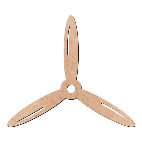 Recorte Hélice Tripá Decorativa / MDF 3mm