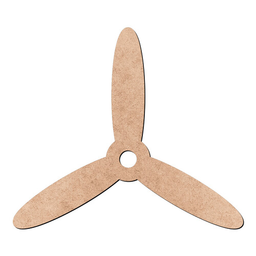 Recorte Hélice Tripá Decorativa / MDF 3mm