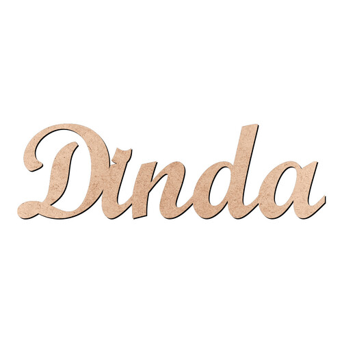 Recorte Dinda Script Mt Std / MDF 3mm