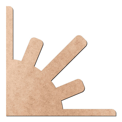 Recorte Sol Cantoneira / MDF 3mm