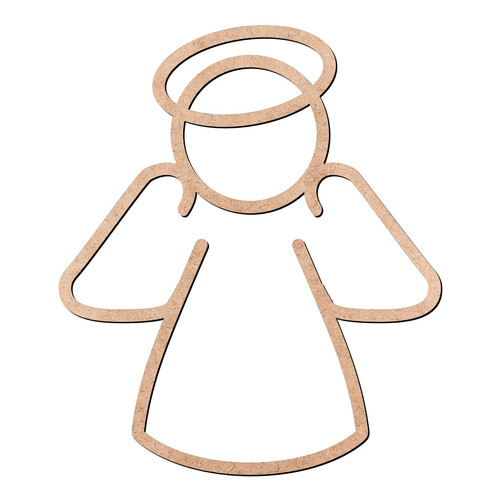 Recorte Anjo Contorno / MDF 3mm