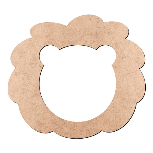 Recorte Moldura Leão / MDF 3mm