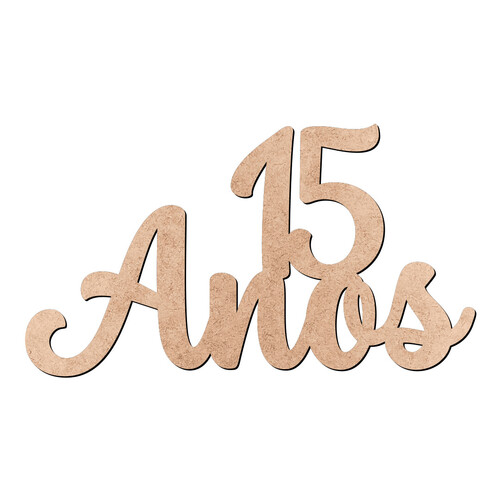 Recorte 15 Anos / MDF 3mm