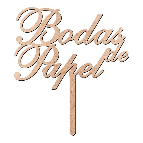 Recorte Topo Bodas de Papel / MDF 3mm