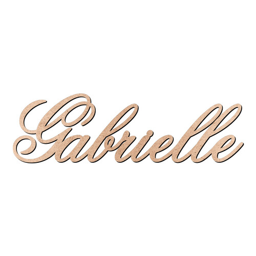 Recorte Gabrielle Old Script / MDF 3mm