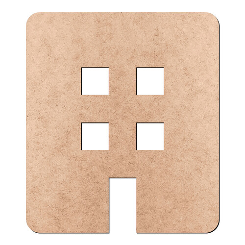 Recorte Prédio / MDF 3mm