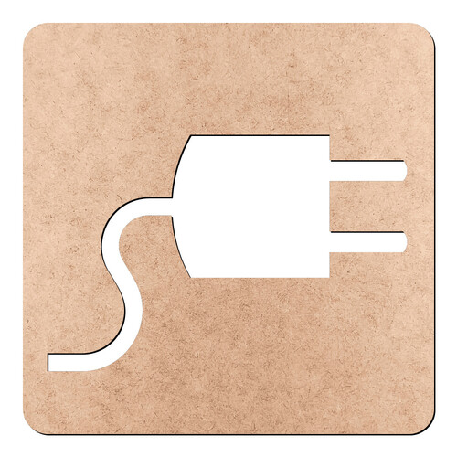 Recorte Placa Tomada / MDF 3mm