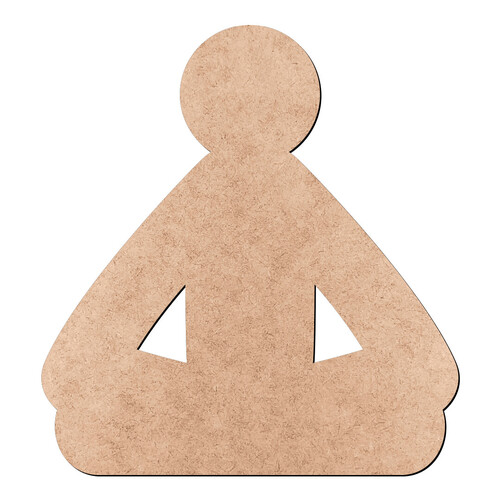 Recorte Boneco Meditando / MDF 3mm