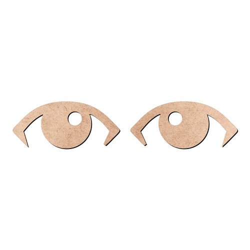 Recorte Par de Olhos / MDF 3mm