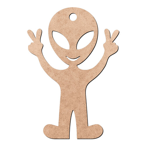 Recorte Extraterrestre Furinho / MDF 3mm