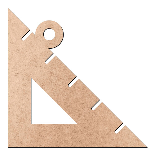 Recorte Esquadro Furinho / MDF 3mm