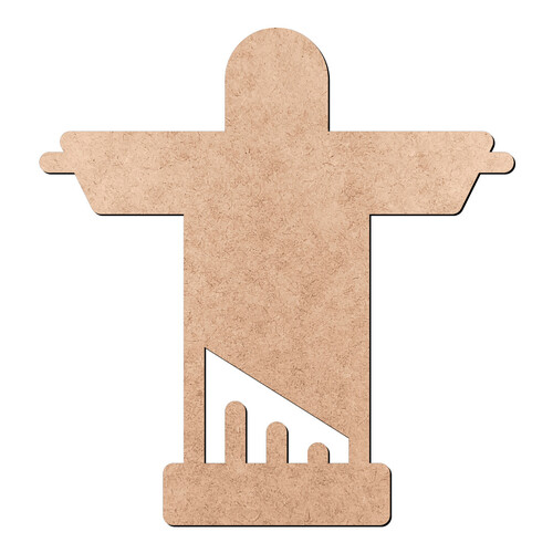 Recorte Cristo Redentor / MDF 3mm