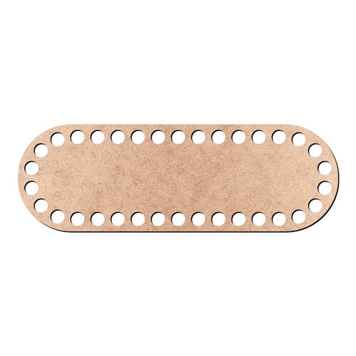 Recorte Base Ret Arr Cesto Malha 6 x18 cm / MDF 3mm