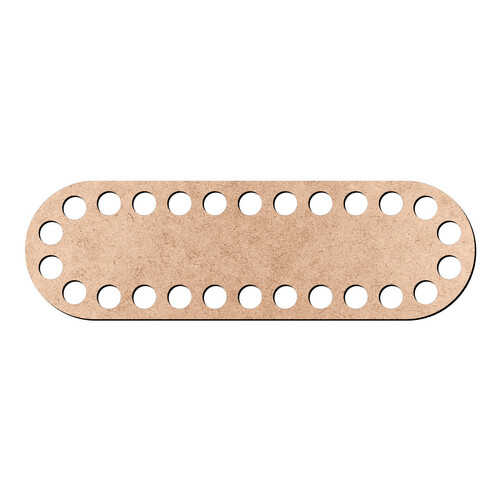 Recorte Base Ret Arr Cesto Malha 4 x 13 cm / MDF 3mm