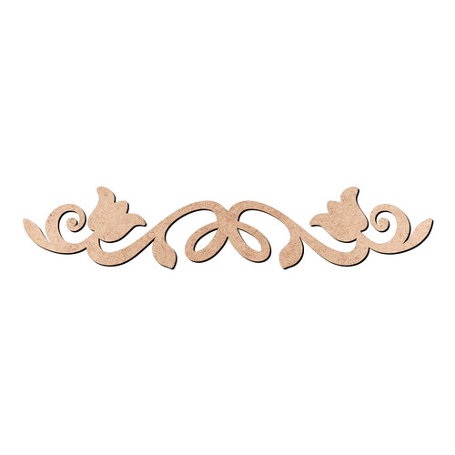 Recorte Arabesco Flores / MDF 3mm