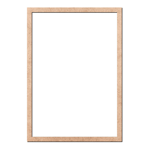 Recorte Moldura Ret 42 x 29,7 cm Borda 1,5 cm / MDF 3mm