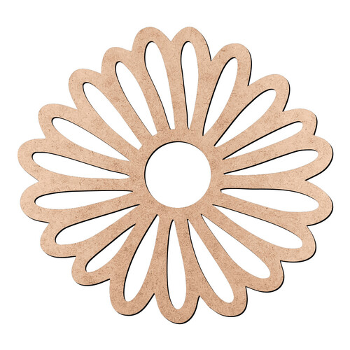 Recorte Flor Margarida / MDF 3mm