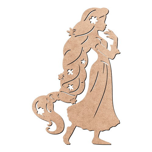 Recorte Rapunzel / MDF 3mm