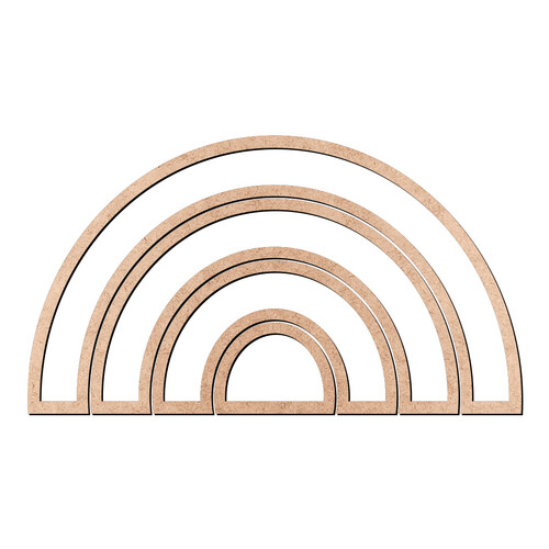 Recorte Arco-íris Contornos / MDF 3mm