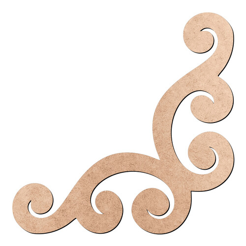 Recorte Cantoneira Arabesco / MDF 3mm