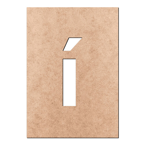 Recorte Letra í Arial Stencil Min / MDF 3mm