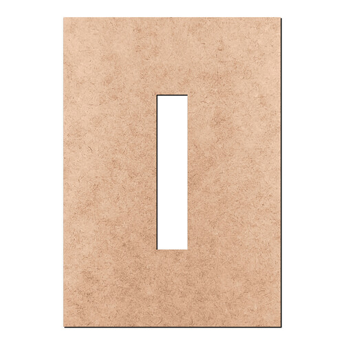 Recorte Letra l Arial Stencil Min / MDF 3mm
