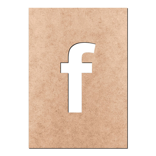 Recorte Letra f Arial Stencil Min / MDF 3mm